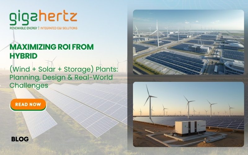 Maximizing ROI from Hybrid (Wind + Solar + Storage) Plants: Planning, Design & Real-World Challenges